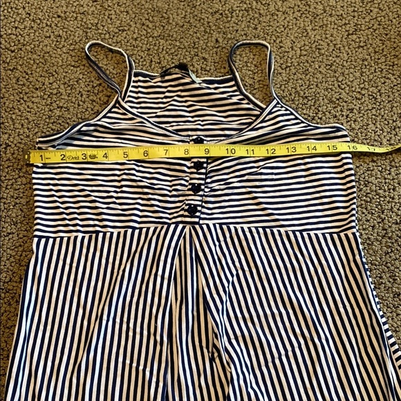 Striped Black and White Mini Dress - Picture 5 of 7